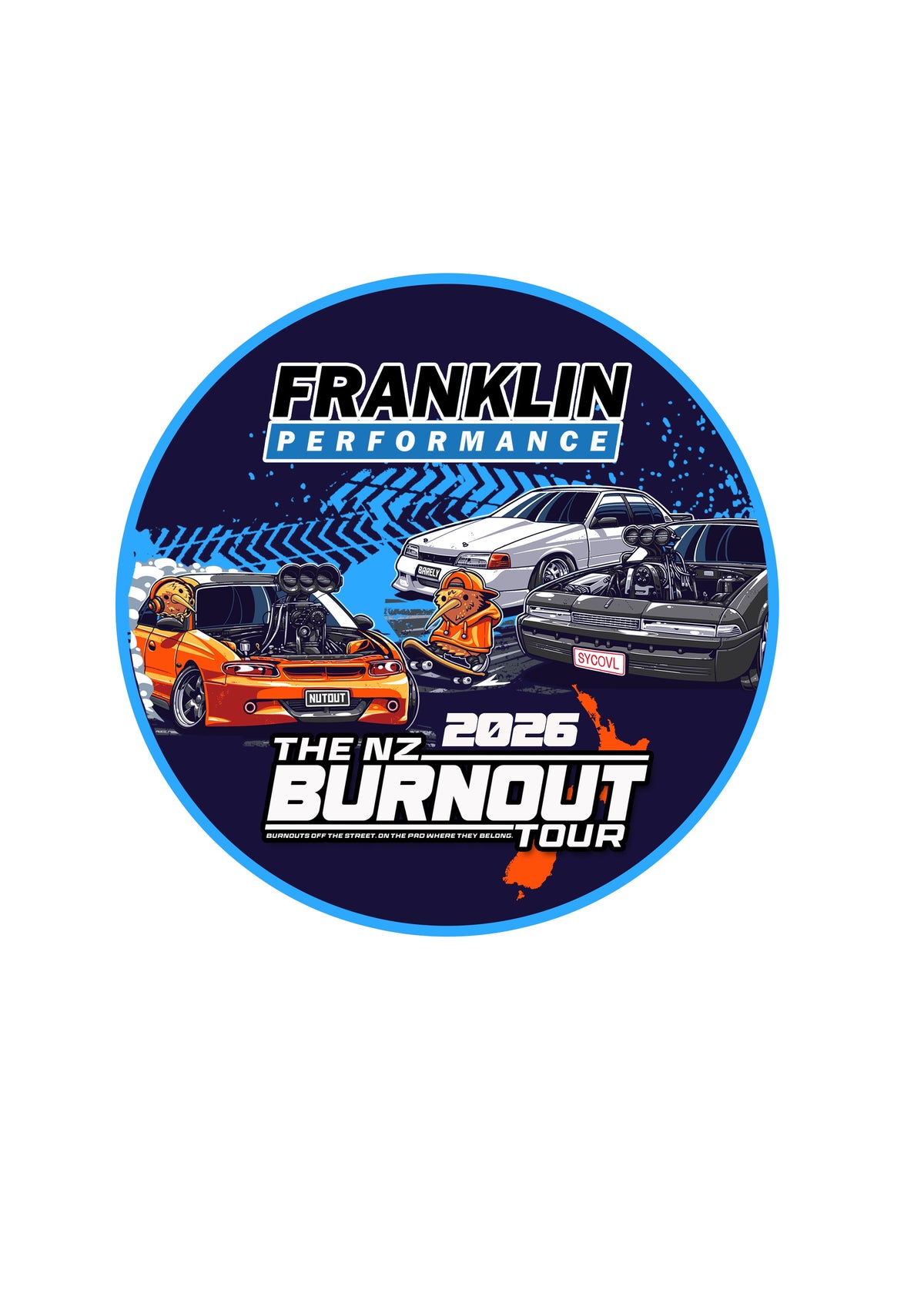 NZ Burnout Tour Merch