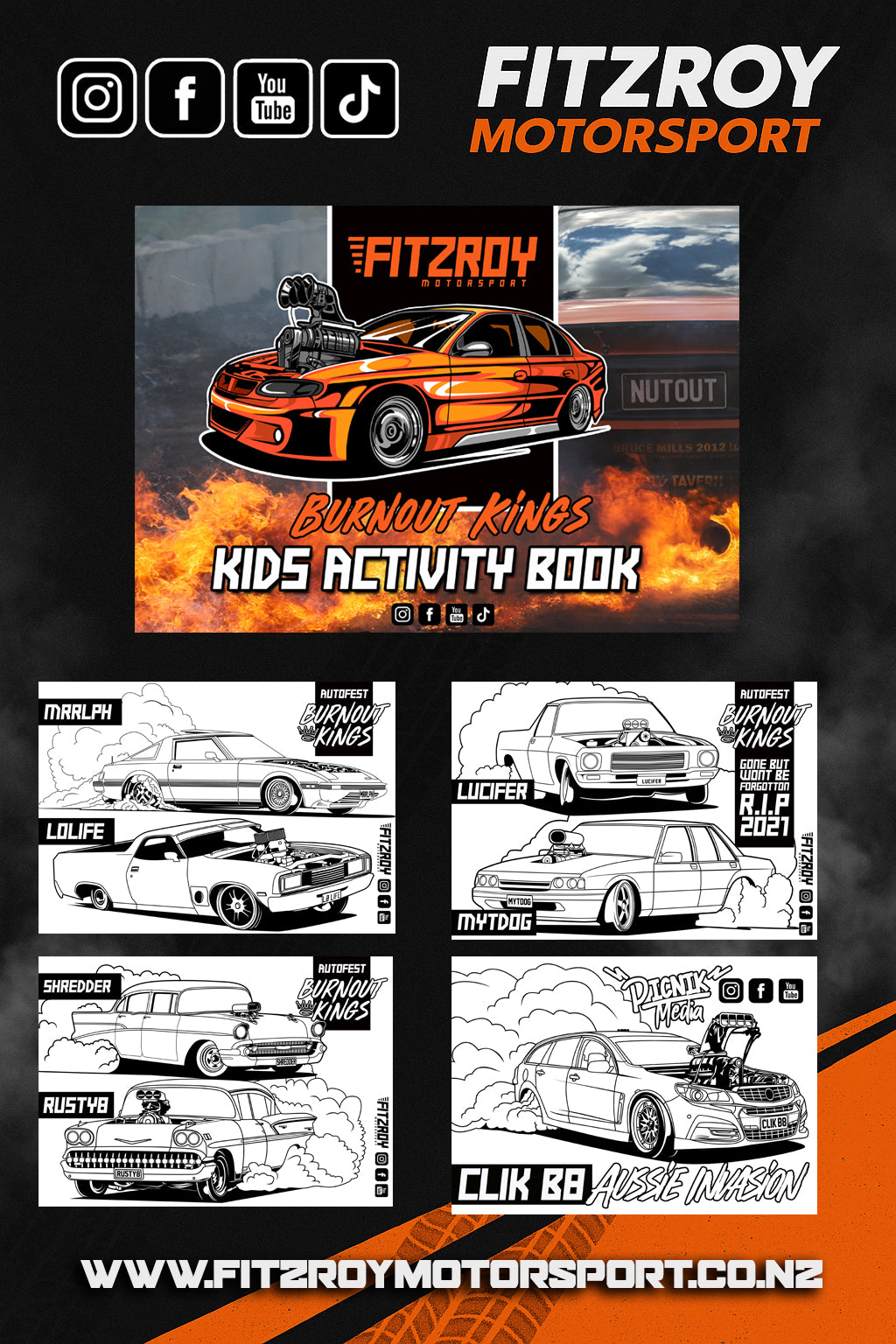 Burnout Kings Activity Book - Vol 1