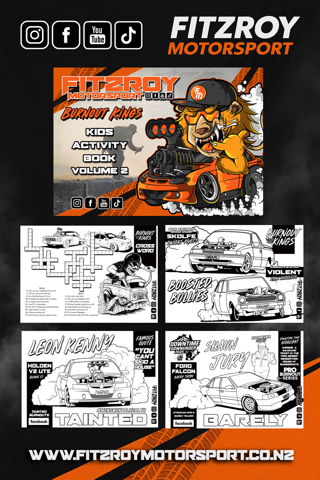 Burnout Kings Activity Book - Vol 2