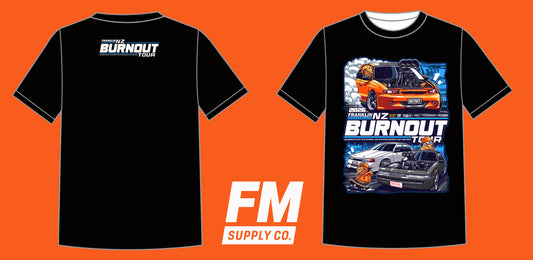 NZ Burnout Tour Tees