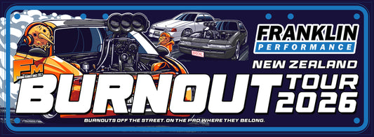 NZ Burnout Tour Event Plates